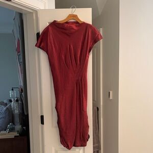 Carol Peretz Rich Red Midi Dress